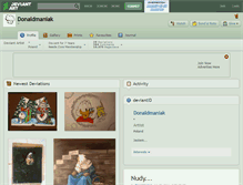 Tablet Screenshot of donaldmaniak.deviantart.com