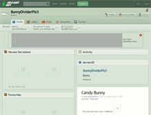 Tablet Screenshot of bunnydividerplz3.deviantart.com