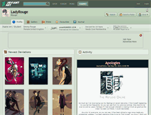 Tablet Screenshot of ladyrouge.deviantart.com
