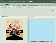 Tablet Screenshot of gajebump.deviantart.com
