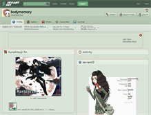 Tablet Screenshot of bodymemory.deviantart.com