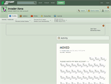 Tablet Screenshot of invader-xena.deviantart.com