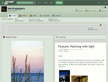 Tablet Screenshot of electropeppers.deviantart.com