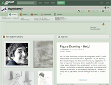 Tablet Screenshot of maggithamay.deviantart.com