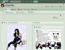 Tablet Screenshot of evilnekohilda.deviantart.com