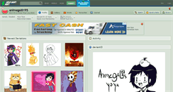 Desktop Screenshot of animegal8195.deviantart.com