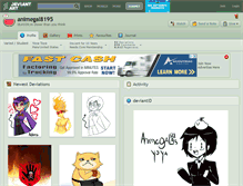 Tablet Screenshot of animegal8195.deviantart.com