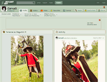 Tablet Screenshot of corvus5.deviantart.com