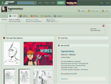 Tablet Screenshot of logosmonkey.deviantart.com