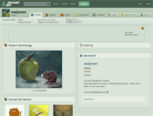 Tablet Screenshot of maijunen.deviantart.com