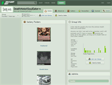 Tablet Screenshot of deathnotexsouleater.deviantart.com