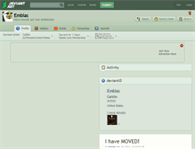 Tablet Screenshot of emblas.deviantart.com