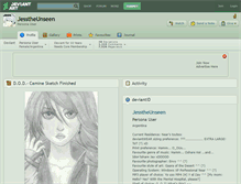 Tablet Screenshot of jesstheunseen.deviantart.com