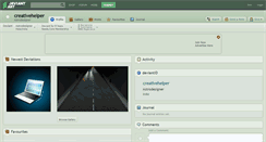 Desktop Screenshot of creativehelper.deviantart.com