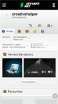 Mobile Screenshot of creativehelper.deviantart.com