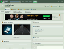 Tablet Screenshot of creativehelper.deviantart.com