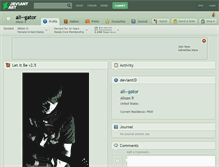 Tablet Screenshot of ali--gator.deviantart.com