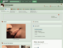 Tablet Screenshot of brokenpuppy.deviantart.com