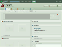 Tablet Screenshot of kongregate.deviantart.com