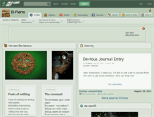 Tablet Screenshot of el-fierro.deviantart.com