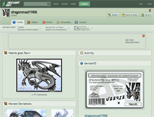 Tablet Screenshot of dragonmad1988.deviantart.com