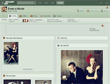Tablet Screenshot of ewan-x-nicole.deviantart.com