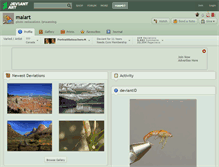 Tablet Screenshot of malart.deviantart.com