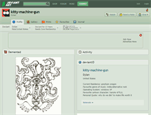 Tablet Screenshot of kitty-machine-gun.deviantart.com