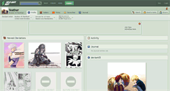 Desktop Screenshot of feather.deviantart.com