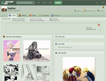 Tablet Screenshot of feather.deviantart.com
