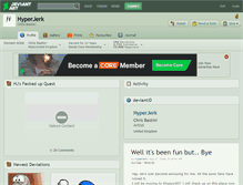 Tablet Screenshot of hyperjerk.deviantart.com
