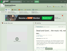 Tablet Screenshot of greencardlove.deviantart.com