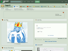 Tablet Screenshot of hagachi.deviantart.com