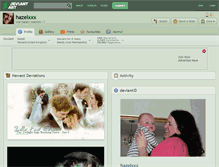 Tablet Screenshot of hazelxxx.deviantart.com