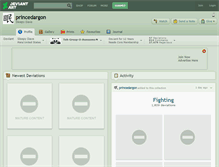 Tablet Screenshot of princedargon.deviantart.com