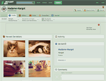 Tablet Screenshot of madame-margot.deviantart.com