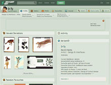 Tablet Screenshot of d-ty.deviantart.com