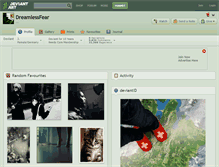 Tablet Screenshot of dreamlessfear.deviantart.com