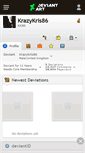 Mobile Screenshot of krazykris86.deviantart.com