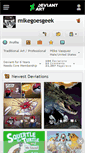 Mobile Screenshot of mikegoesgeek.deviantart.com