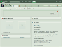 Tablet Screenshot of dickastley.deviantart.com