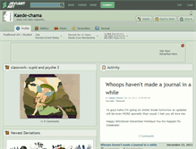 Tablet Screenshot of kaede-chama.deviantart.com
