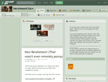 Tablet Screenshot of harrymasonclub.deviantart.com