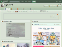 Tablet Screenshot of bugsbunny85.deviantart.com