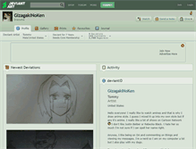 Tablet Screenshot of gizagakinoken.deviantart.com