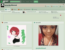 Tablet Screenshot of amandawildwood.deviantart.com