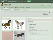 Tablet Screenshot of desert---rose.deviantart.com