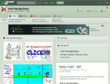 Tablet Screenshot of anti-waluigixdaisy.deviantart.com