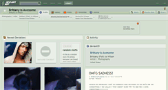 Desktop Screenshot of brittany-is-awesome.deviantart.com