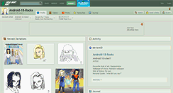 Desktop Screenshot of android-18-rocks.deviantart.com